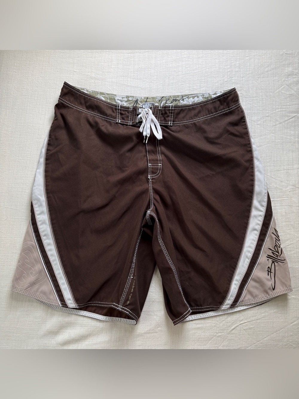 Y2K Vintage Billabong Andy Irons Board Shorts Brown Size 40 Rare